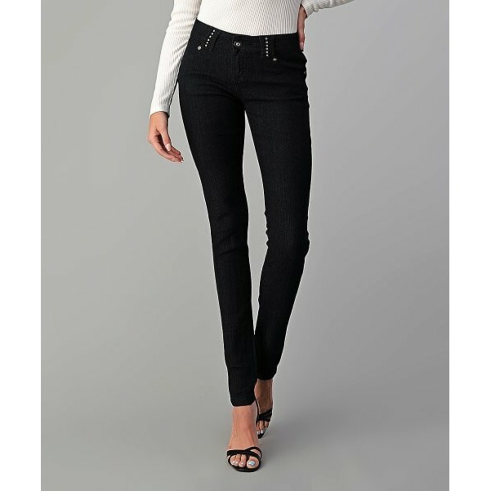 Levanta Pompeis Black  Studded Button -Pocket jeans Size 15
